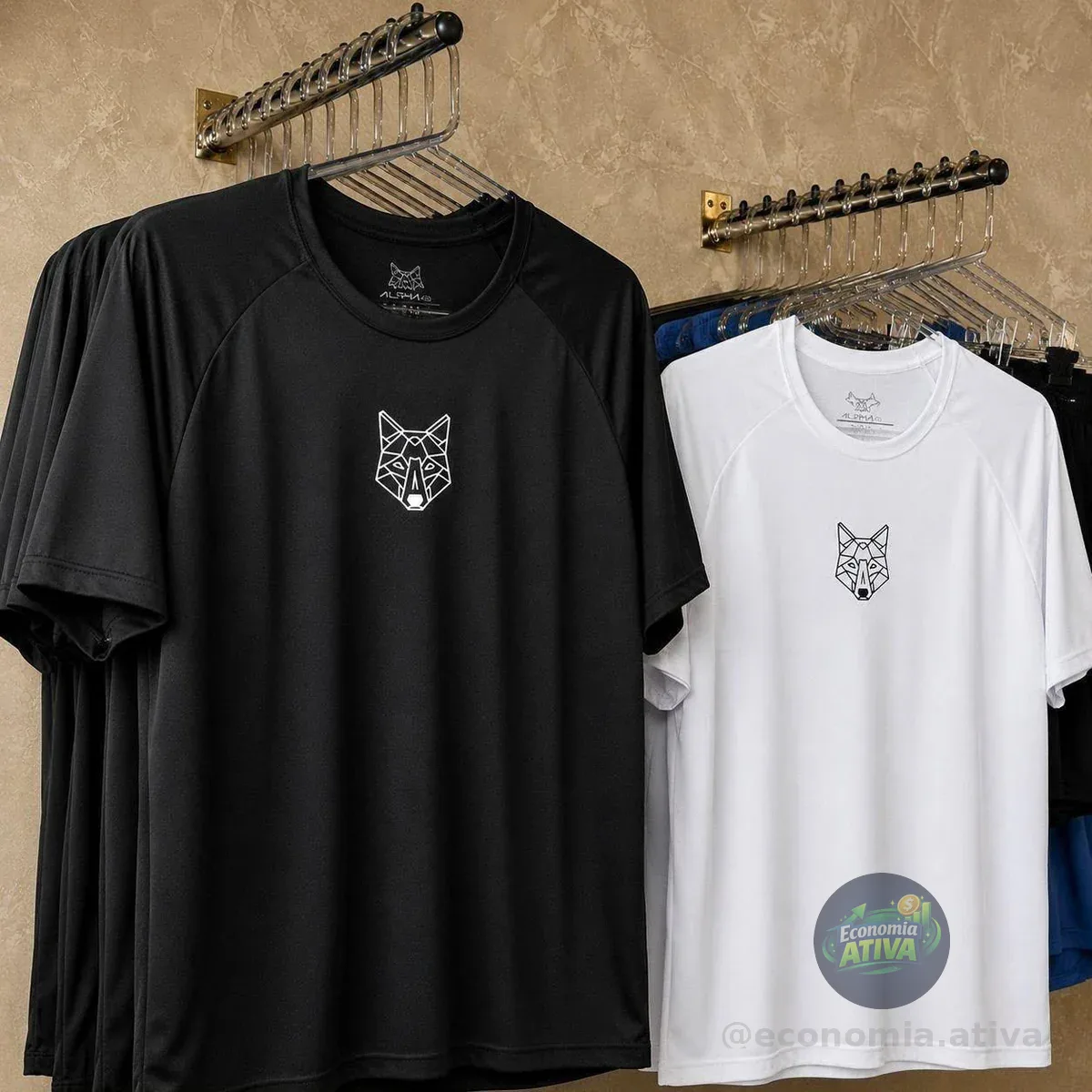 Kit 2 Camisetas Masculina Dry Alpha