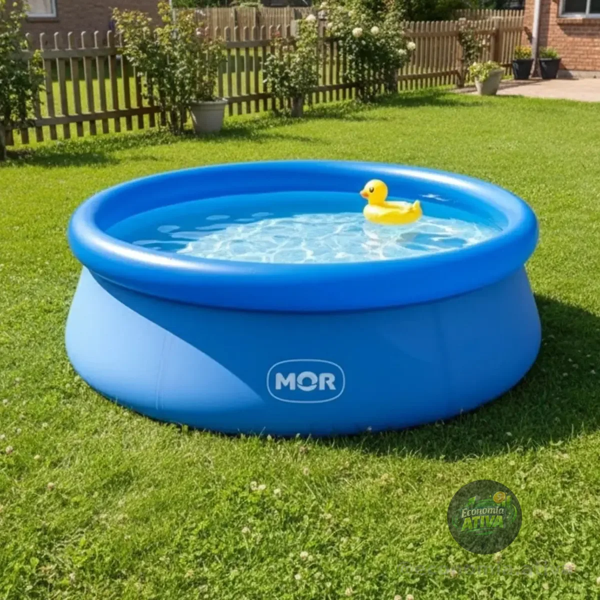 Piscina Redonda Inflável Splash Fun 1000 Litros Mor Azul