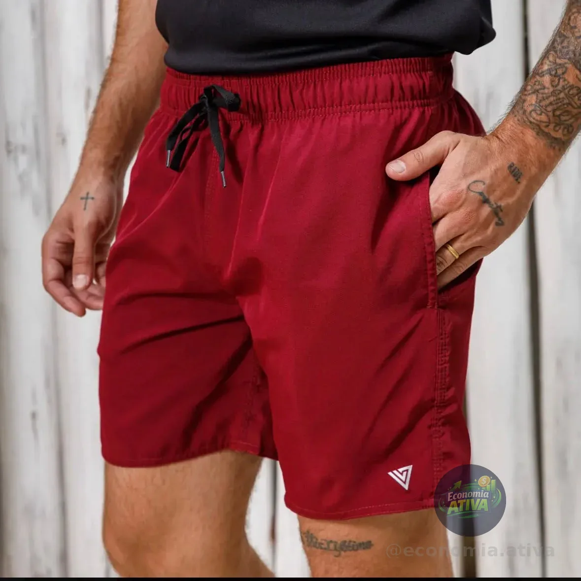 Kit 3 Shorts Tactel Masculino Academia Treino