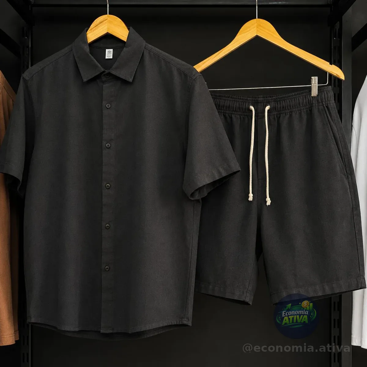 Conjunto De Linho Camisa + Short Mauricinho