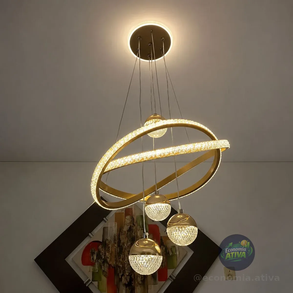 Lustre Sala De Jantar Lustre Luxo Moderno 127/220v