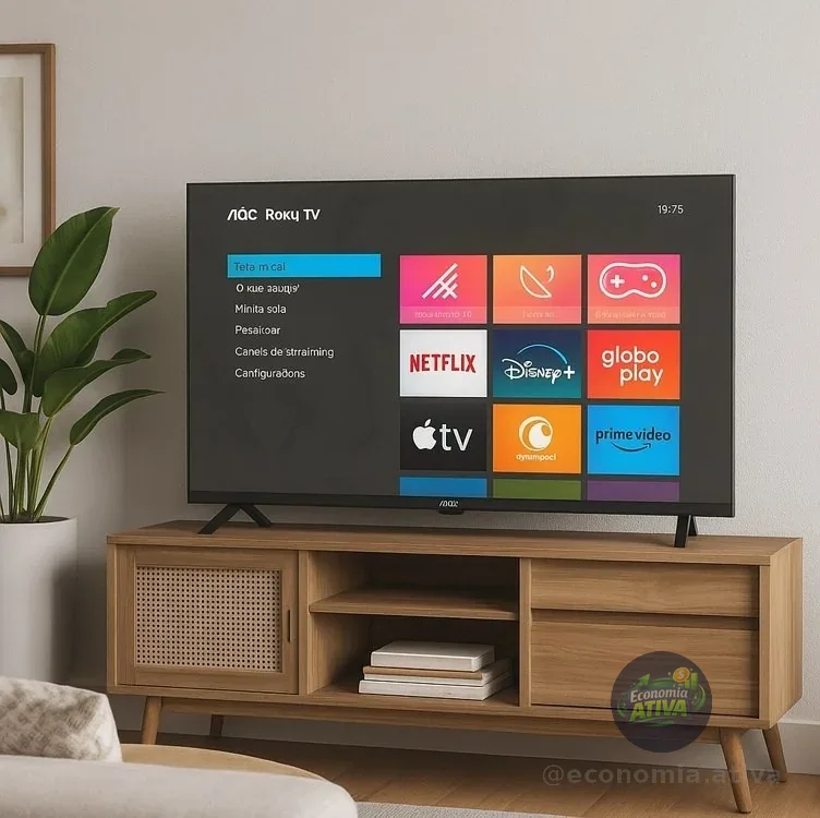 Smart TV 40" AOC Roku TV DLED Full HD 40S5045/78G - Bivolt