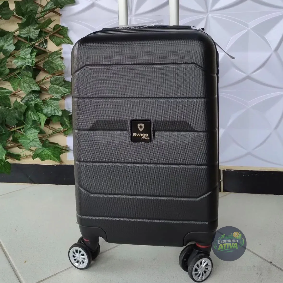 Mala De Bordo 10kg Pequena Tokio Swiss Move Preto