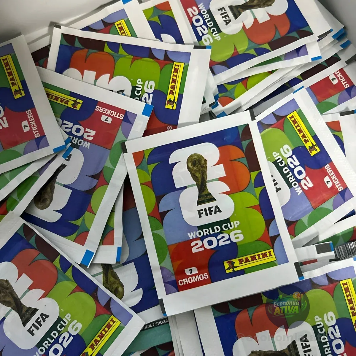 50 Envelopes de Figurinha da  Copa do Mundo 2026