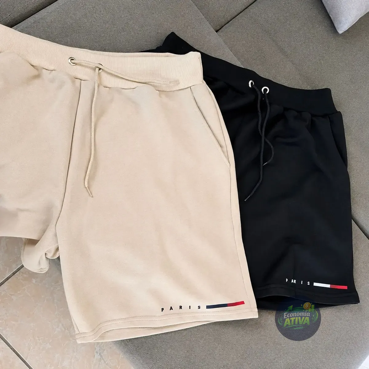 Kit 02 Bermuda Moletom Casual