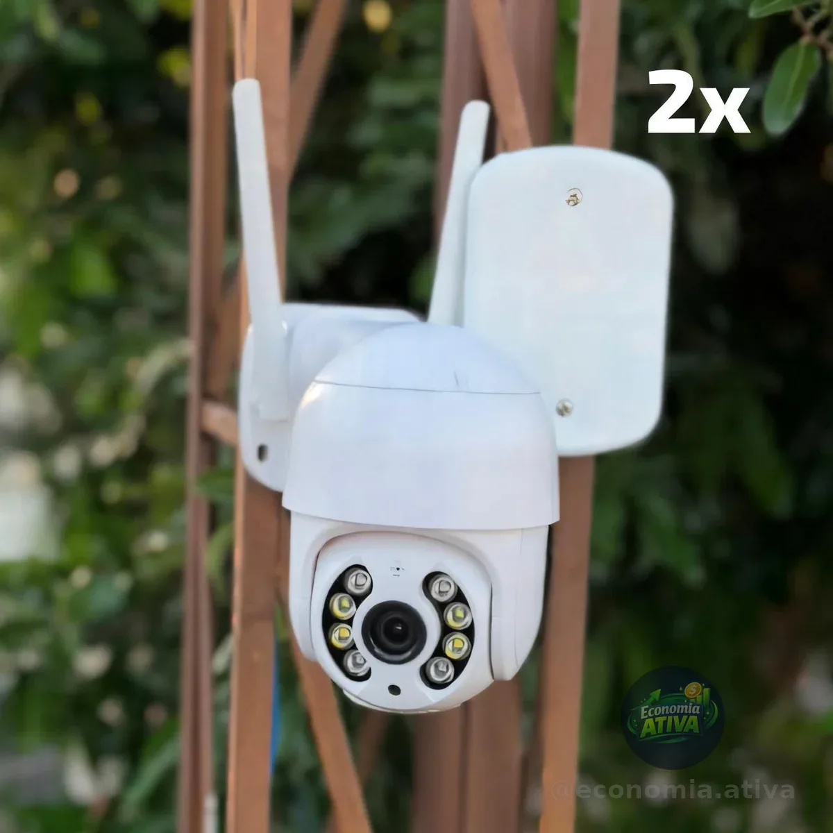 Kit 2 Câmeras A8 Ip Icsee Prova D'água Infravermelho Externa Wifi