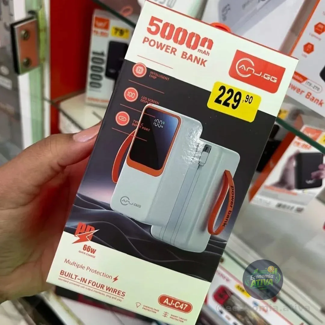 Carregador Portátil Power Bank 50000mah