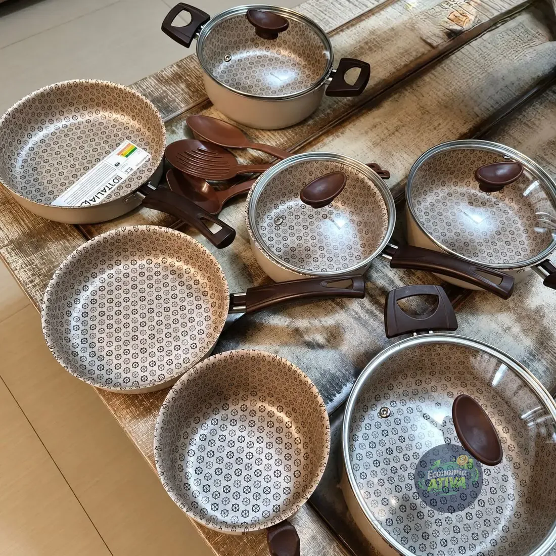 Conjunto Panelas Antiaderente 10 Peças Teflon