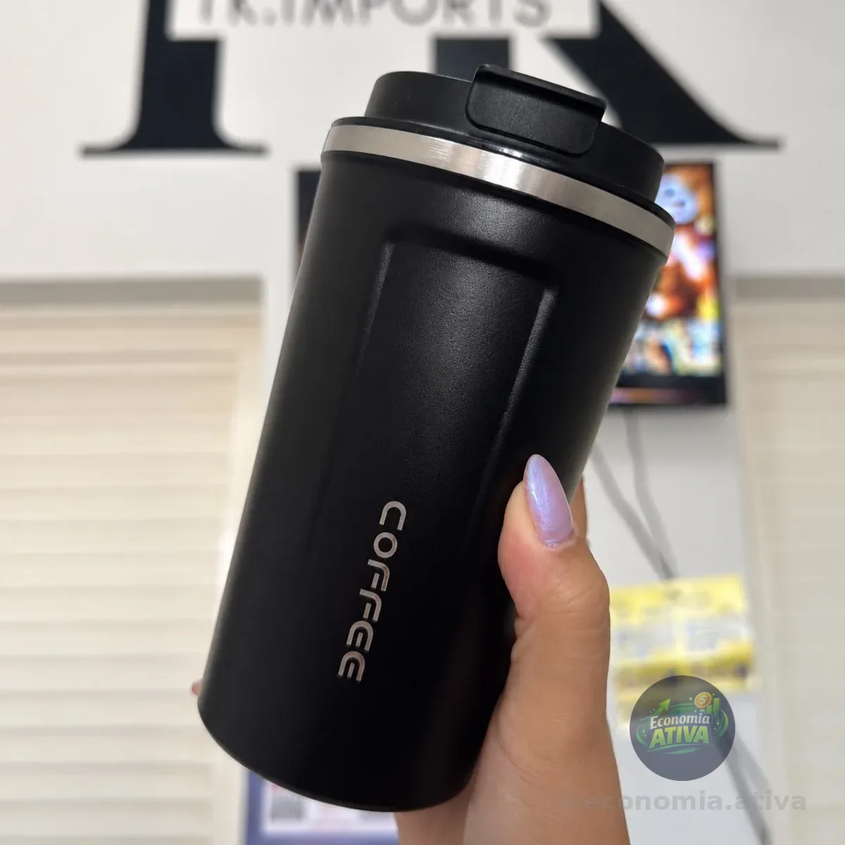 Copo Térmico Inox Café Chá Anti-vazamento Vacuum 500ml