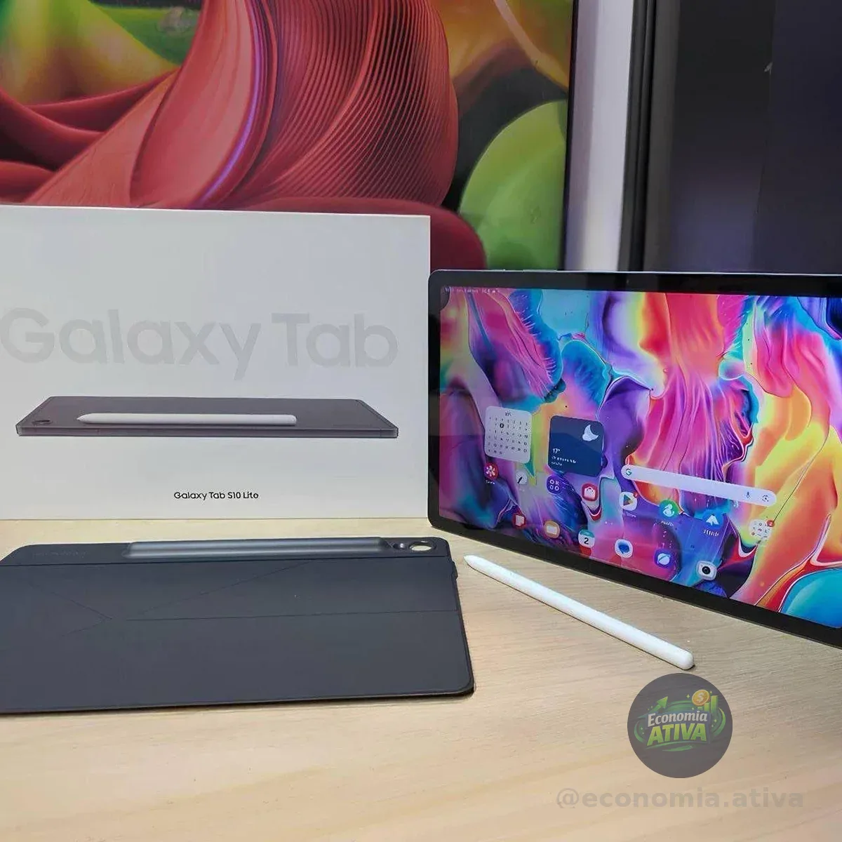 Galaxy Tab S10 Lite, 128GB, Tela 10.9", WIFI, Vermelho