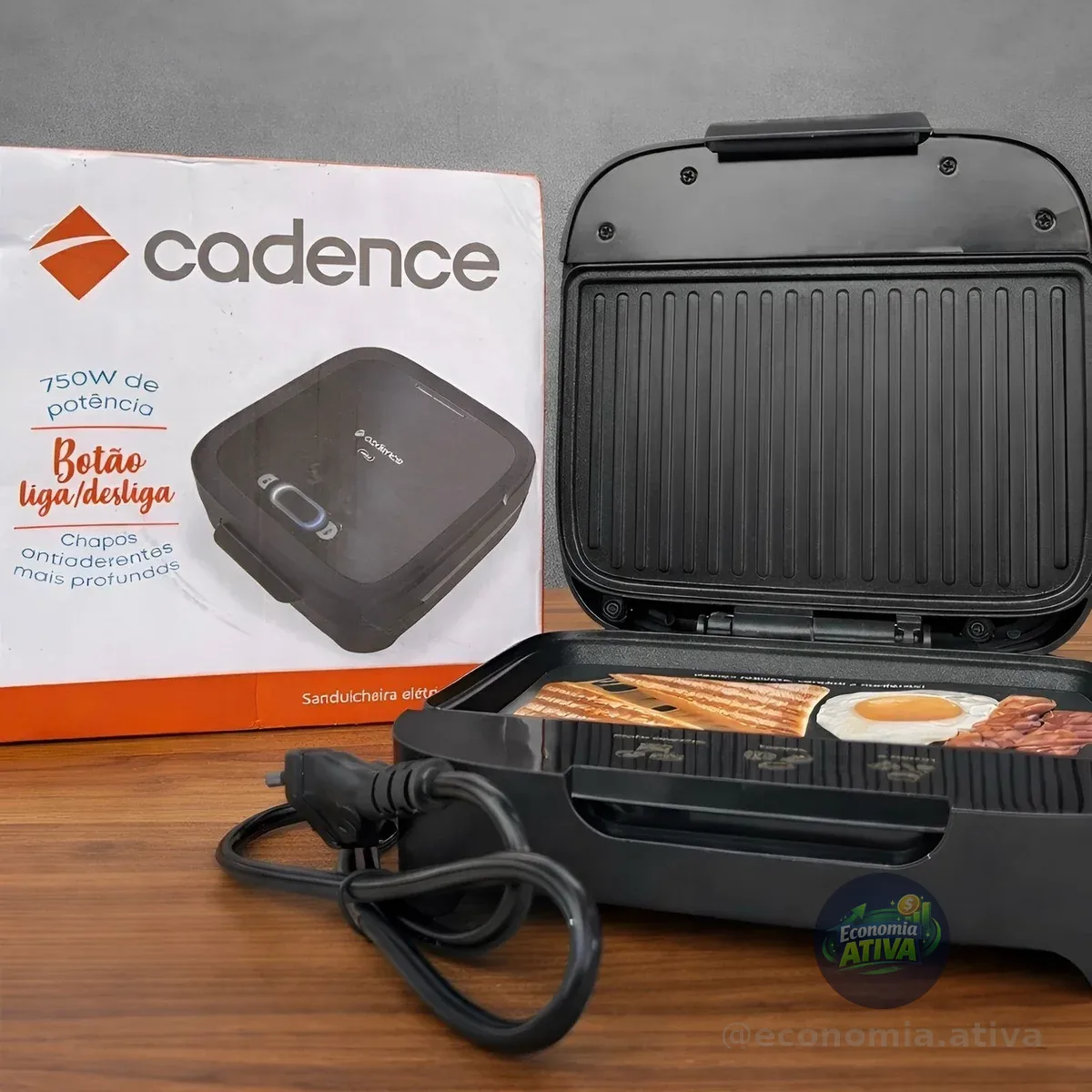 Grill Sanduicheira Cadence San400 Elétrica 127v