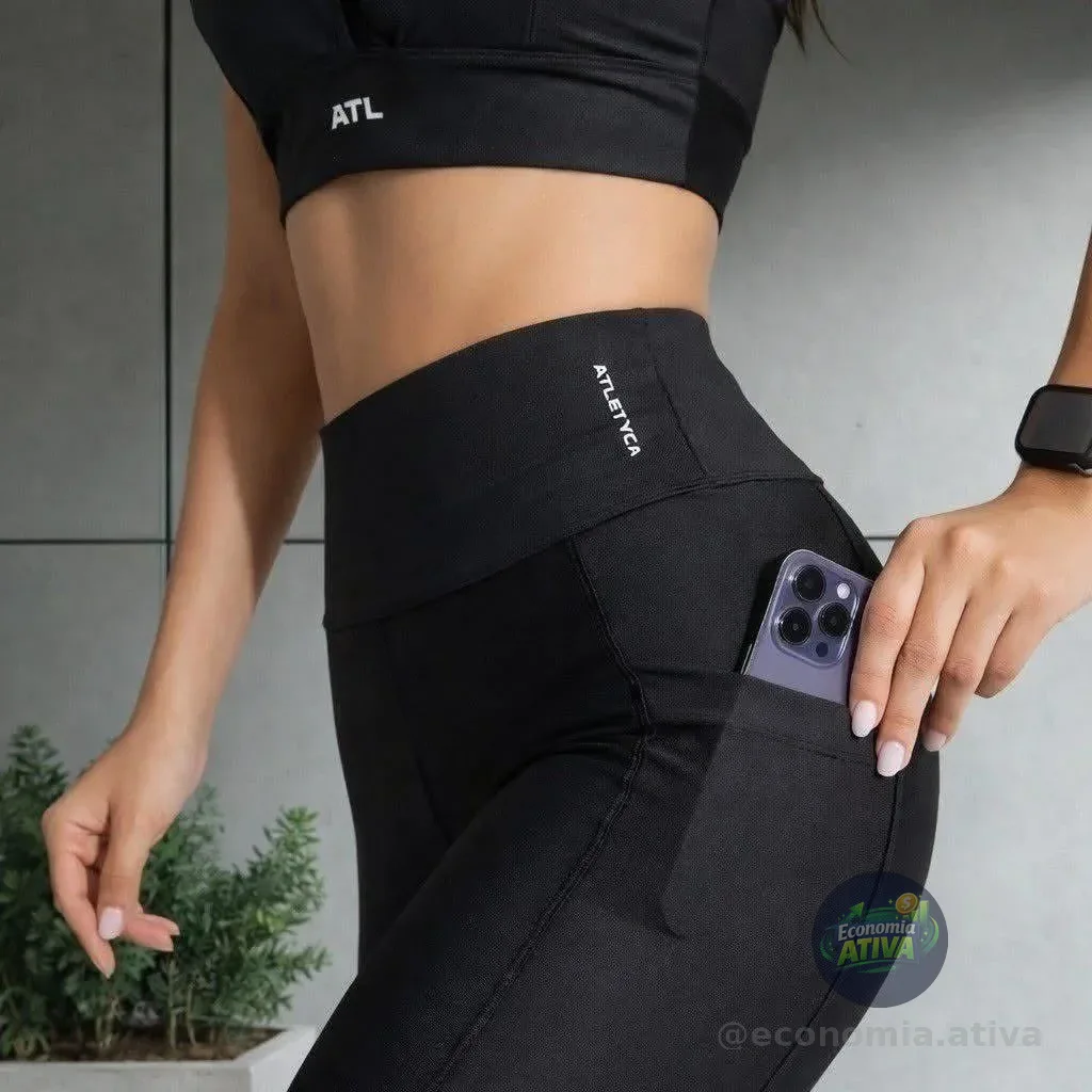 Legging Com Bolso Fitness Atletyca