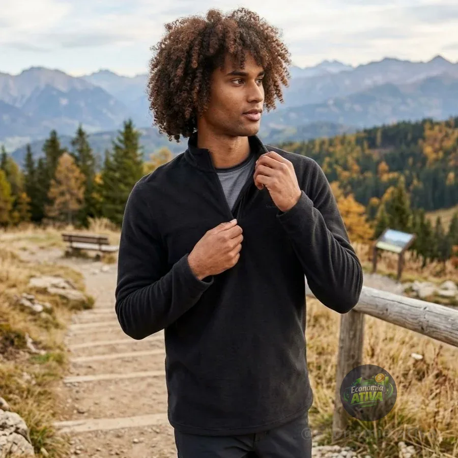 Blusa Fleece Masculina Mh100 Forclaz