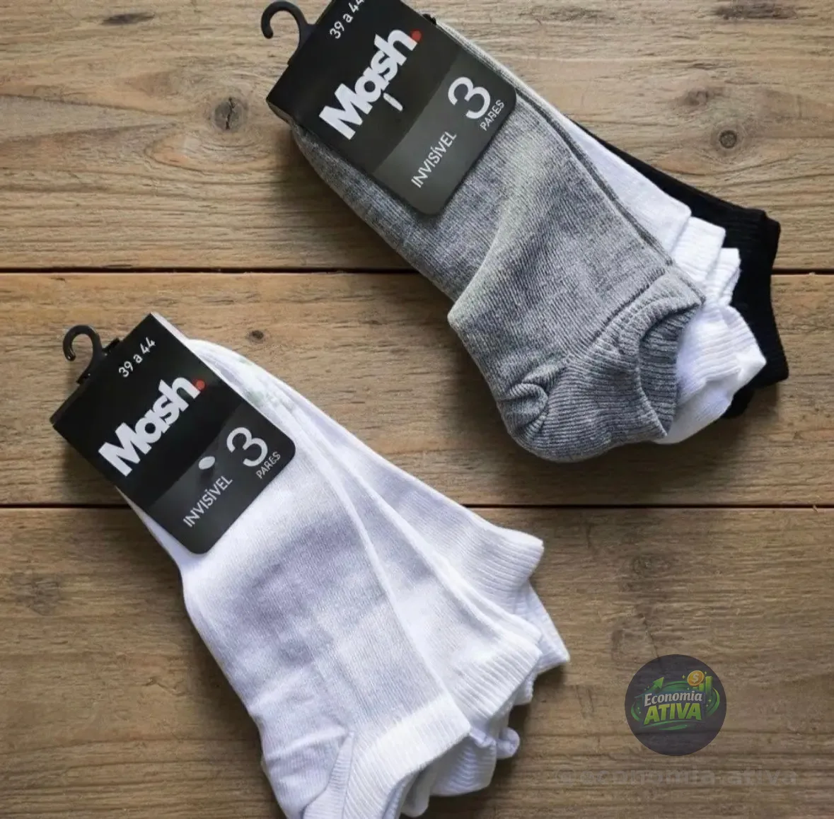 Kit 10 Pares Meia Invisível Soquete Mash