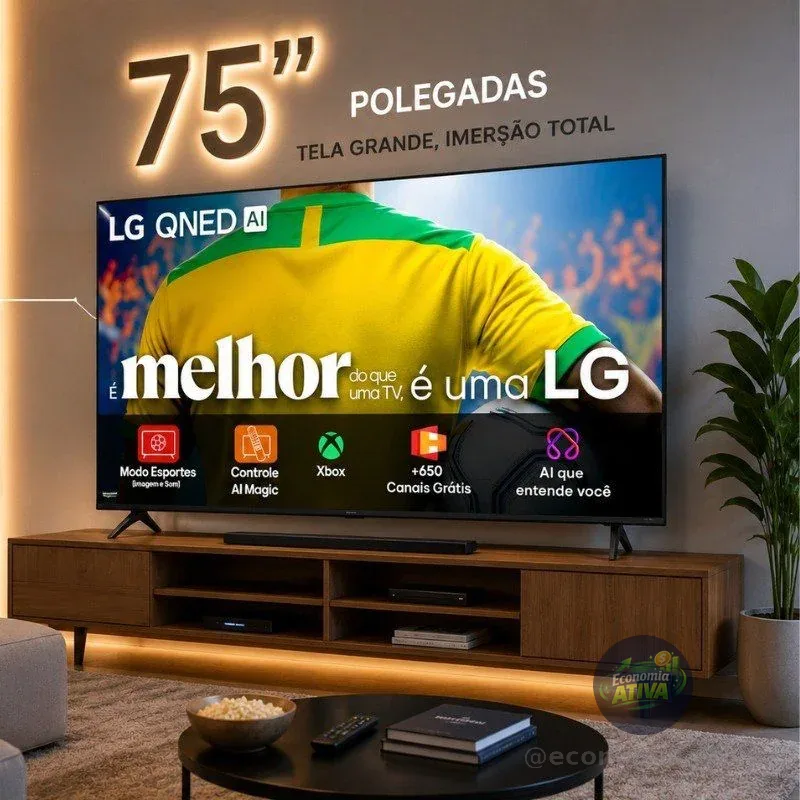 Smart TV 4K 75" LG QNED73