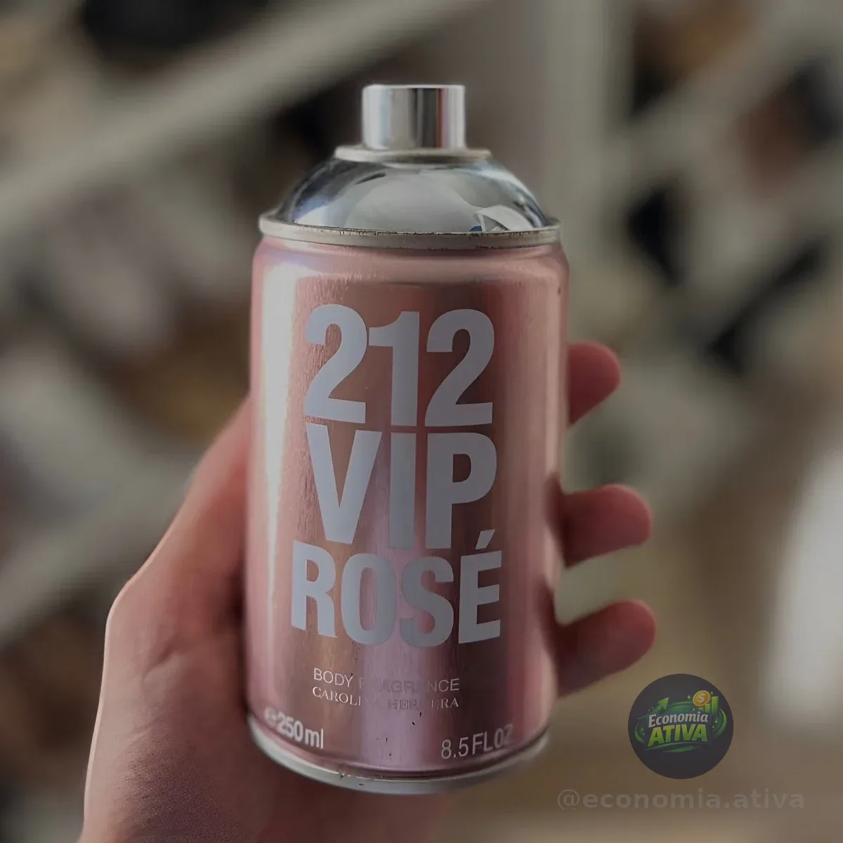 Body Spray Carolina Herrera 212 Vip Rosé Feminino 250ml