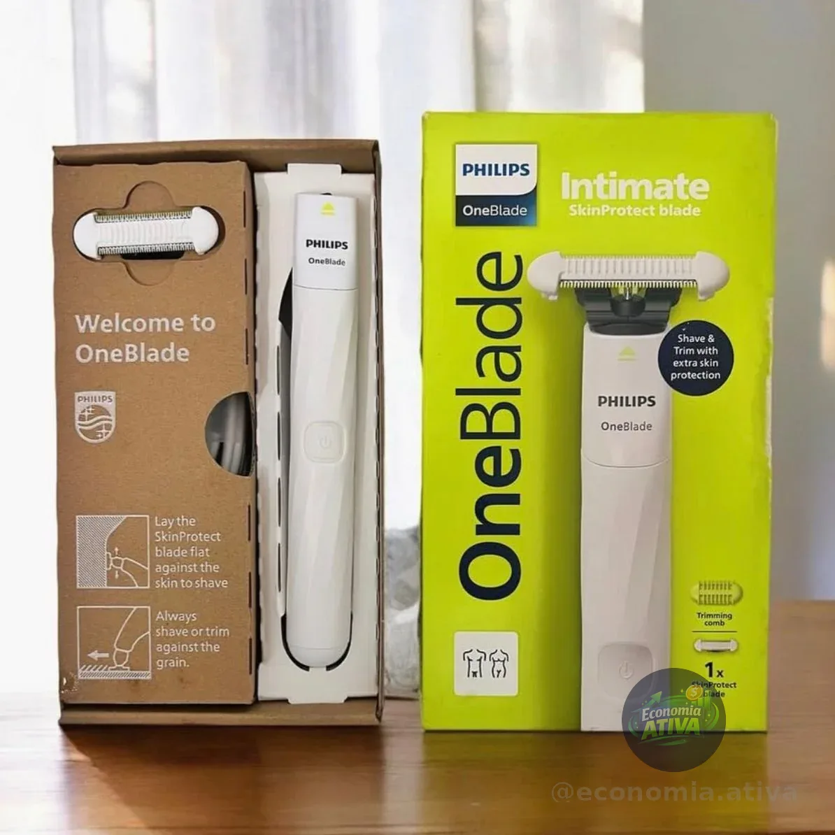 Aparador e Raspador Oneblade Intimate Philips Bivolt