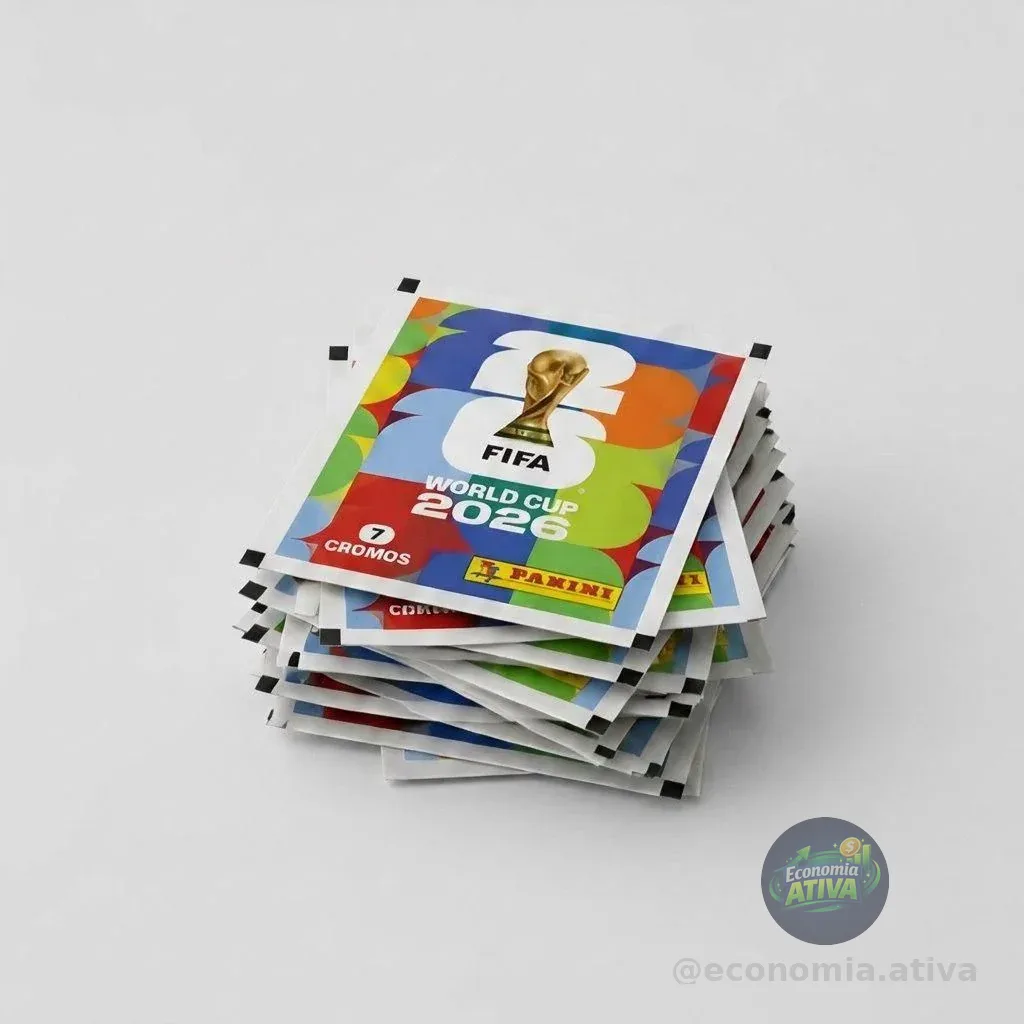 Kit 10 Envelopes Figurinhas Copa Do Mundo 2026 Panini