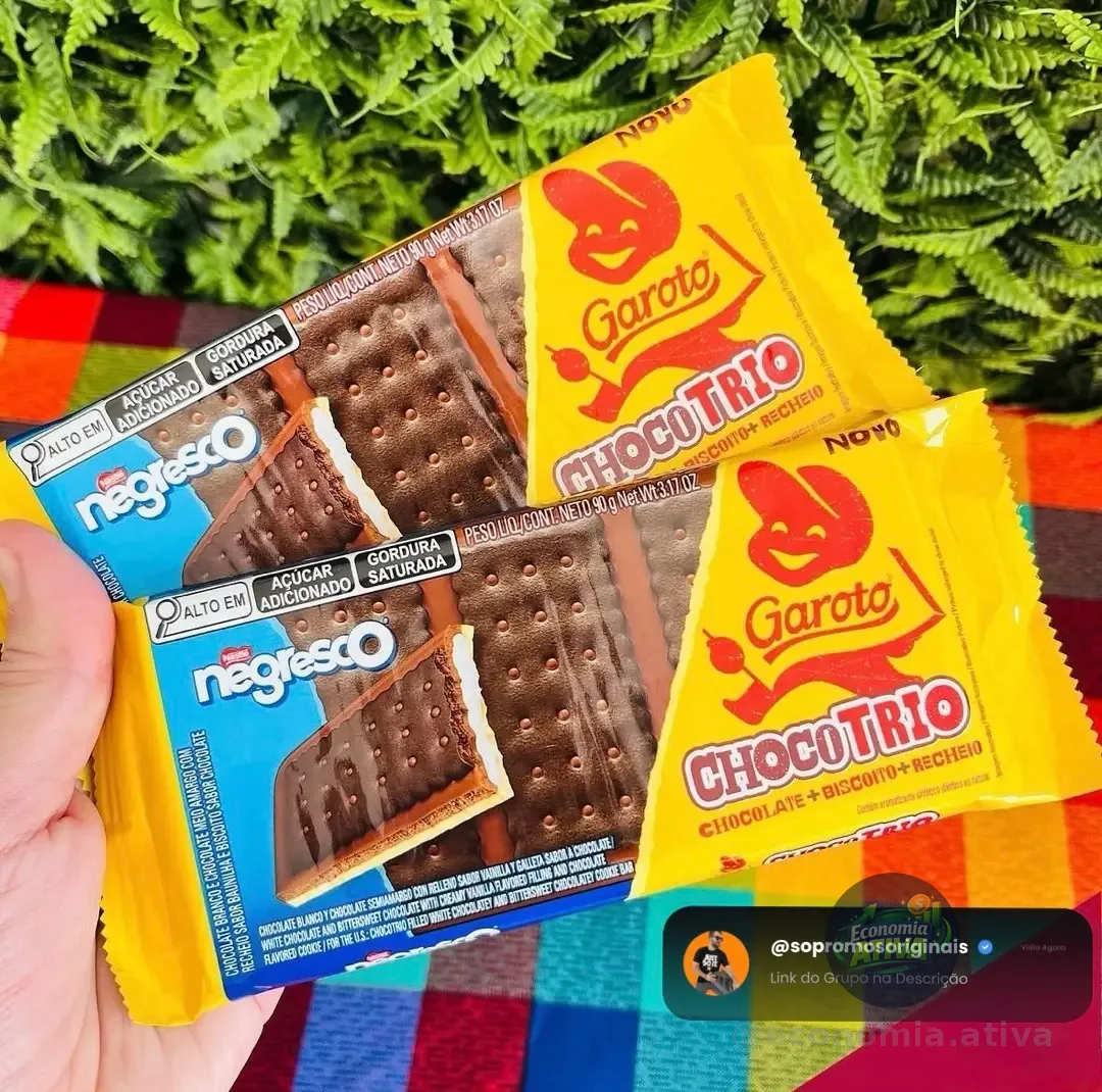Chocolate Chocotrio Garoto Negresco 90g