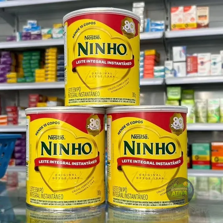 Leite Pó Instantâneo Integral Ninho Lata 380g