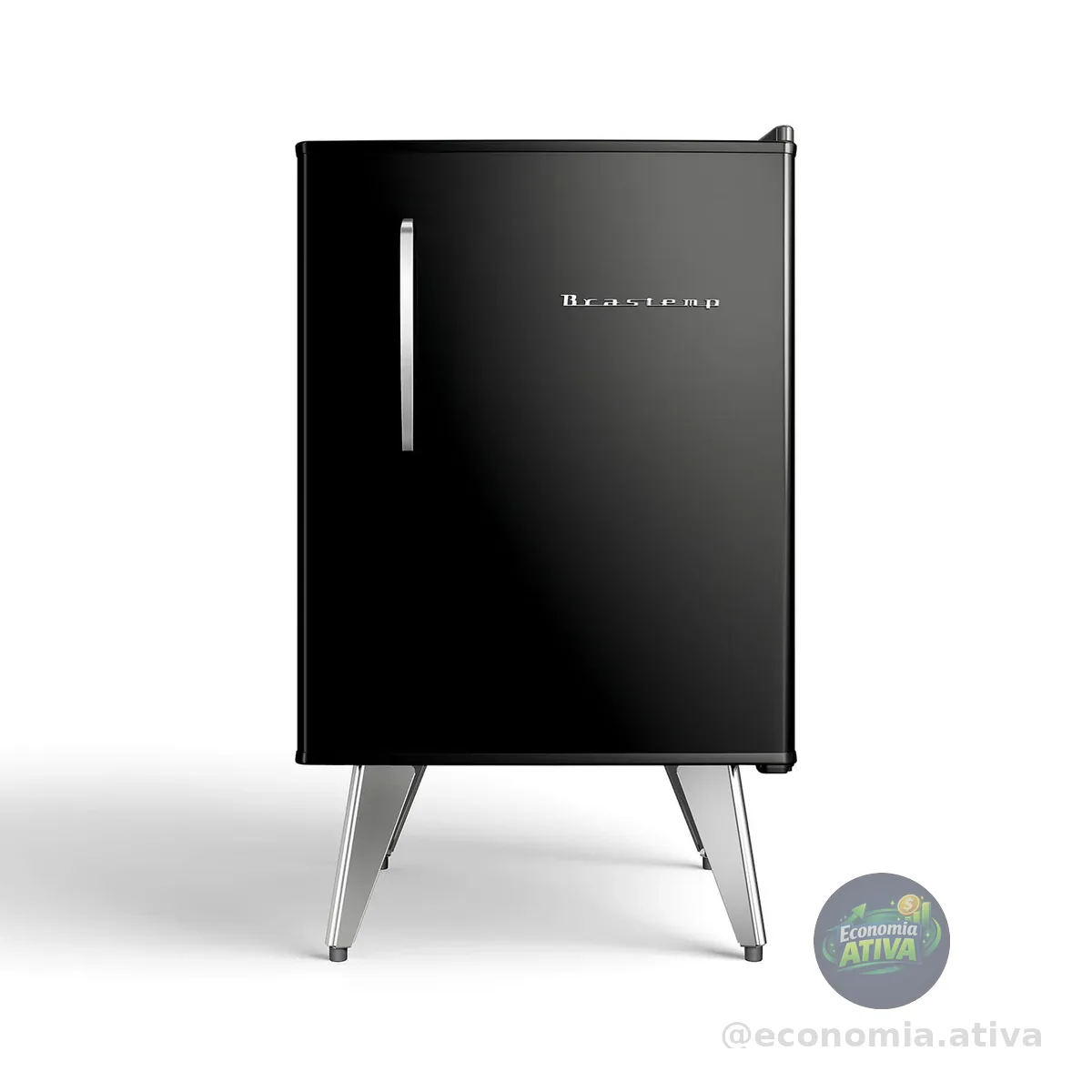 Frigobar Brastemp Retrô 76 Litros Classic Black - BRA08ME (110, Volts)