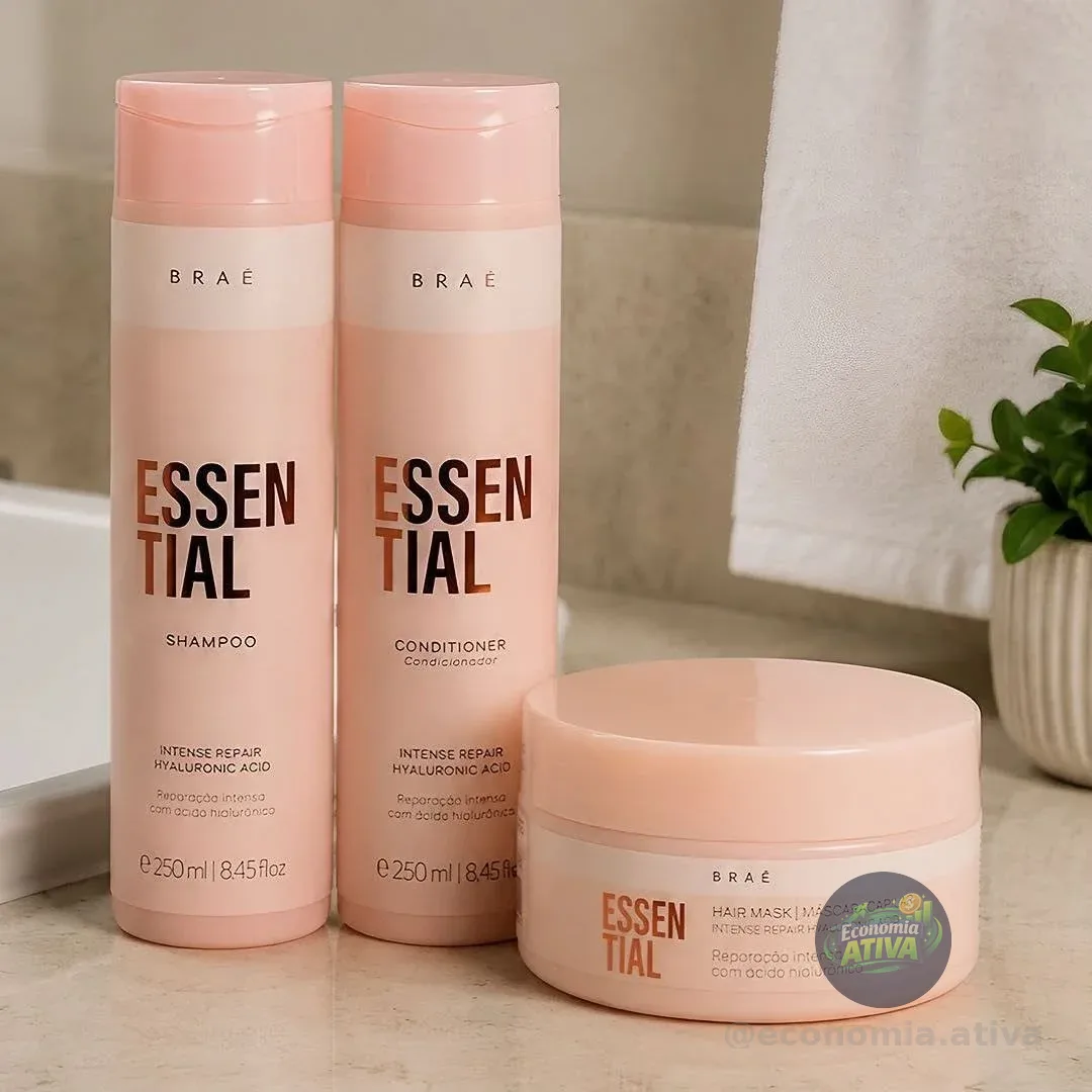 Braé Essential Kit Shampoo250ml+cond250ml+máscara200g
