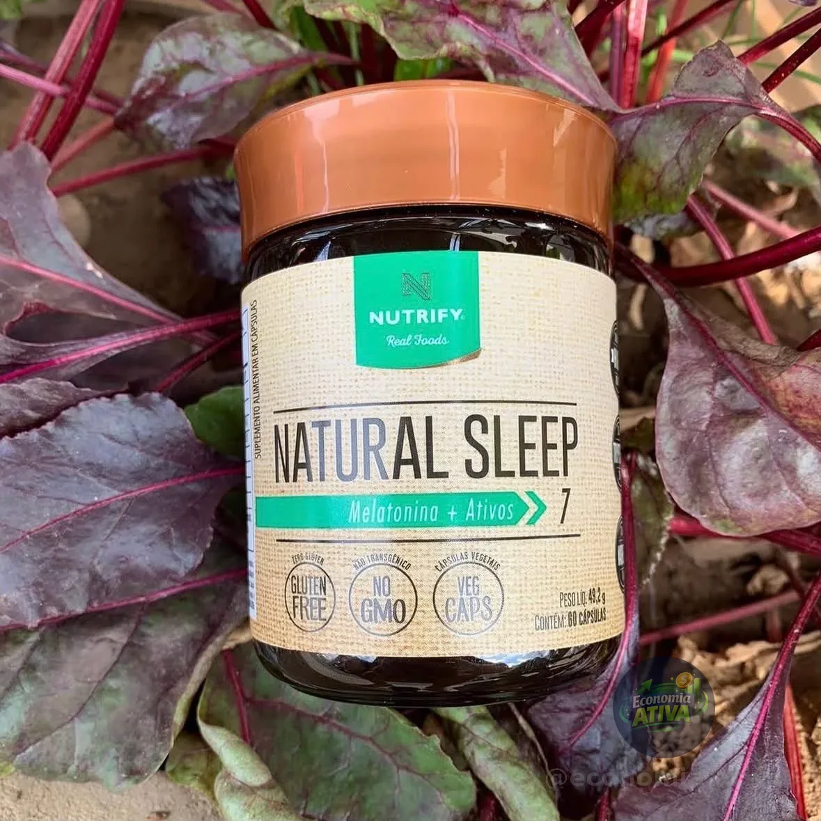 Natural Sleep Melatonina + Ativos 60 Cápsulas Nutrify l