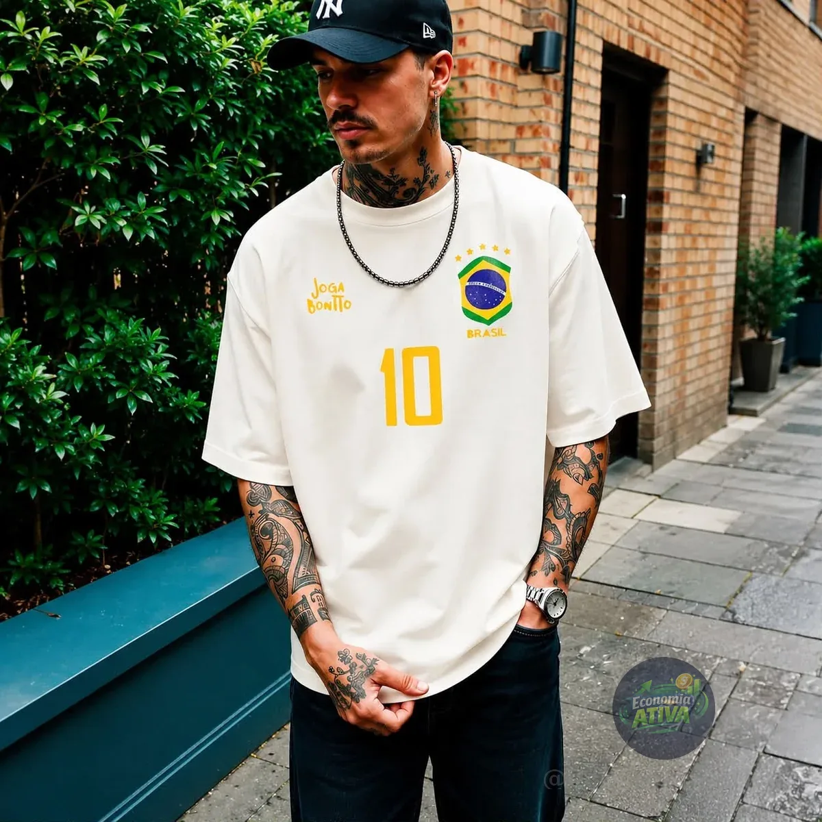 Camiseta Oversized Brasil (5 cores)