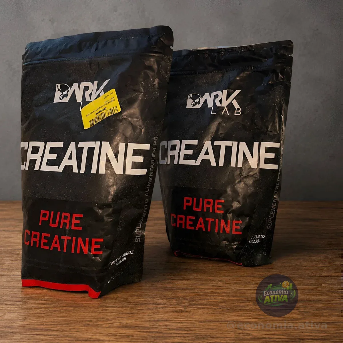 Creatina Monohidratada Pura 500g Dark Lab Unidade Sem Sabor