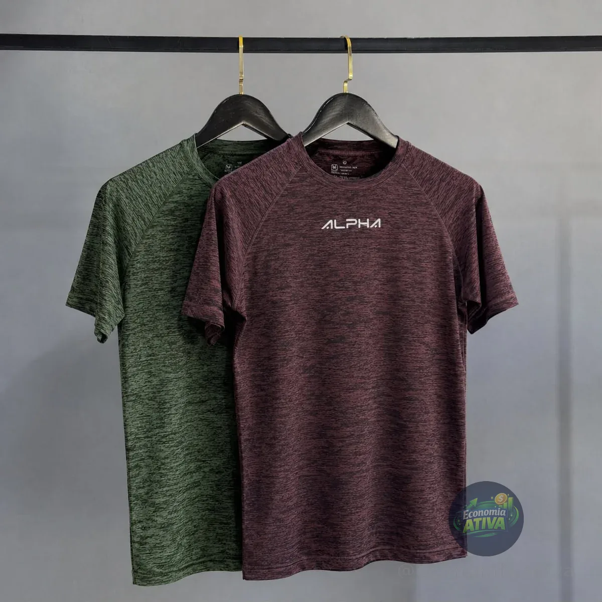 Kit 2 Camisetas New Fluid Masculina Dry Alpha