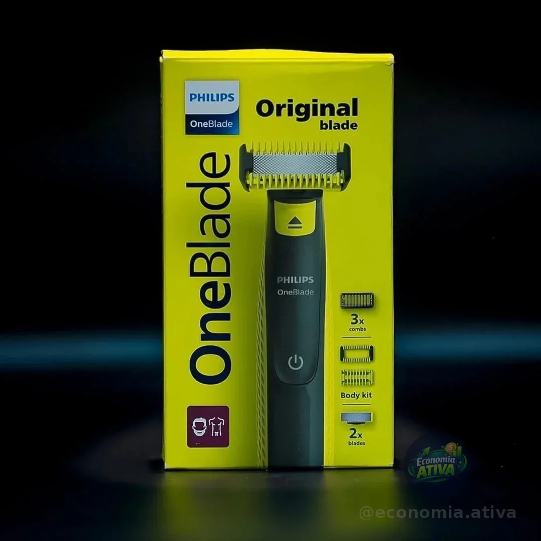 Barbeador E Aparador Elétrico Philips Para Rosto & Corpo Sem Fio E À Prova D'água