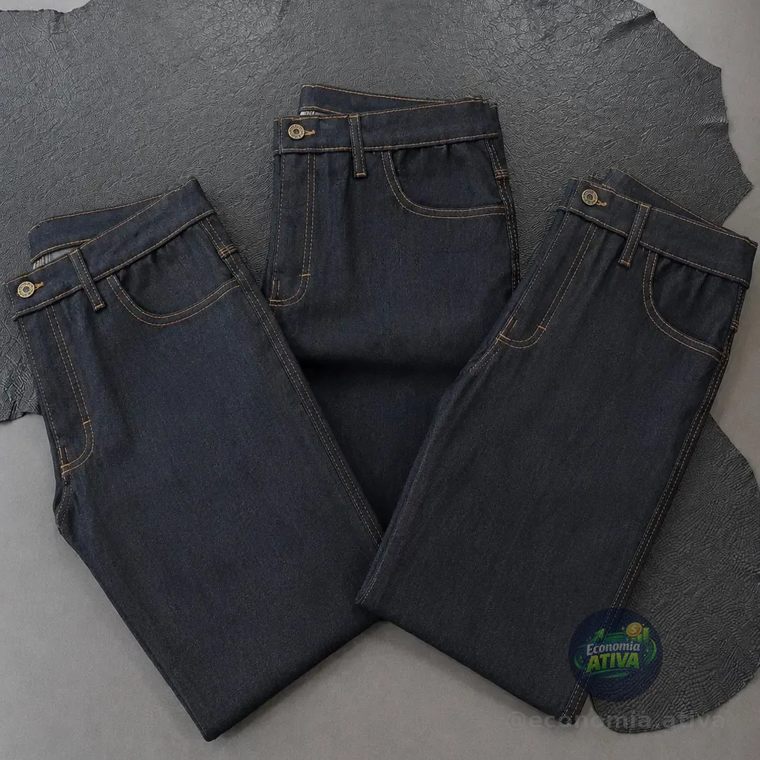 Kit Com 4 Calças Jeans Lycra