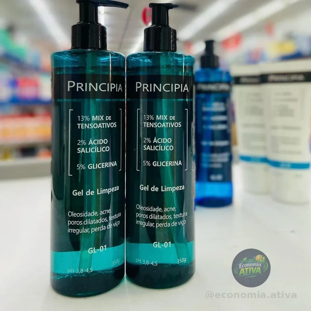 Princípia 2 Gel de Limpeza Facial Gl-01 350g
