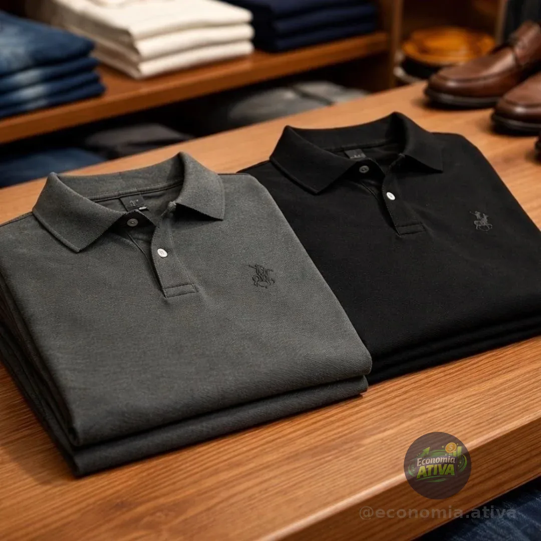 Kit 2 Camisa Polo Casual