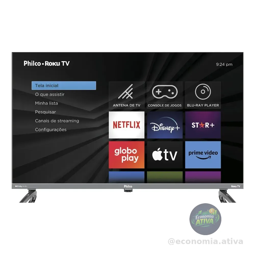 Smart Tv 32 Philco Ptv32k34rkgb Roku Tv Led Dolby Audio