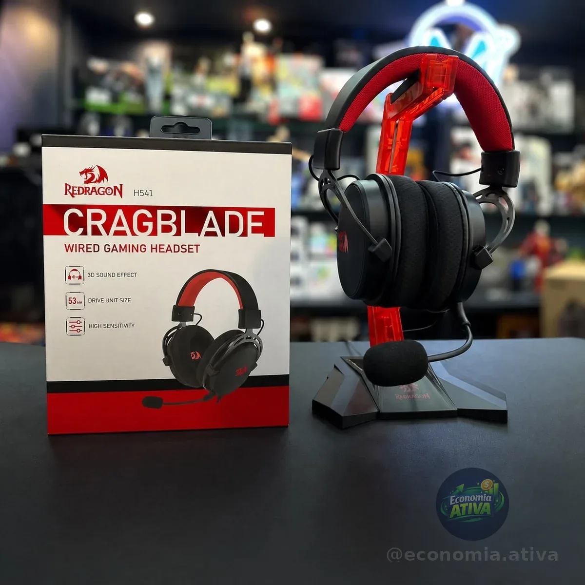 Headset Gamer Redragon Cragblade Pro