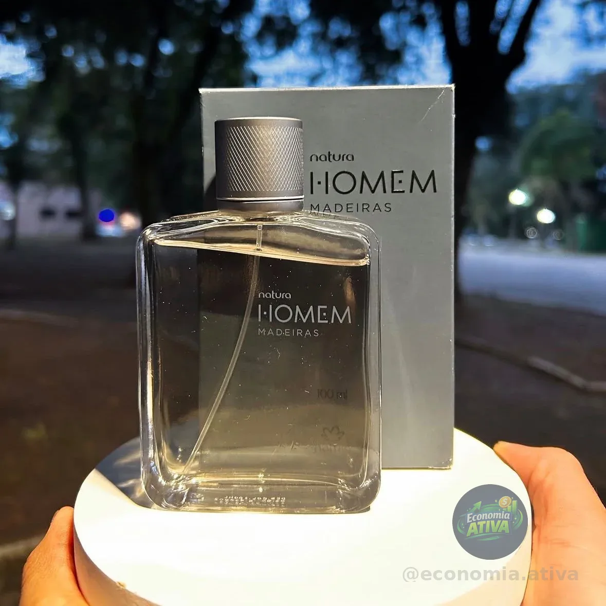 Perfume Natura Homem Madeiras Desodorante Colônia 100 Ml