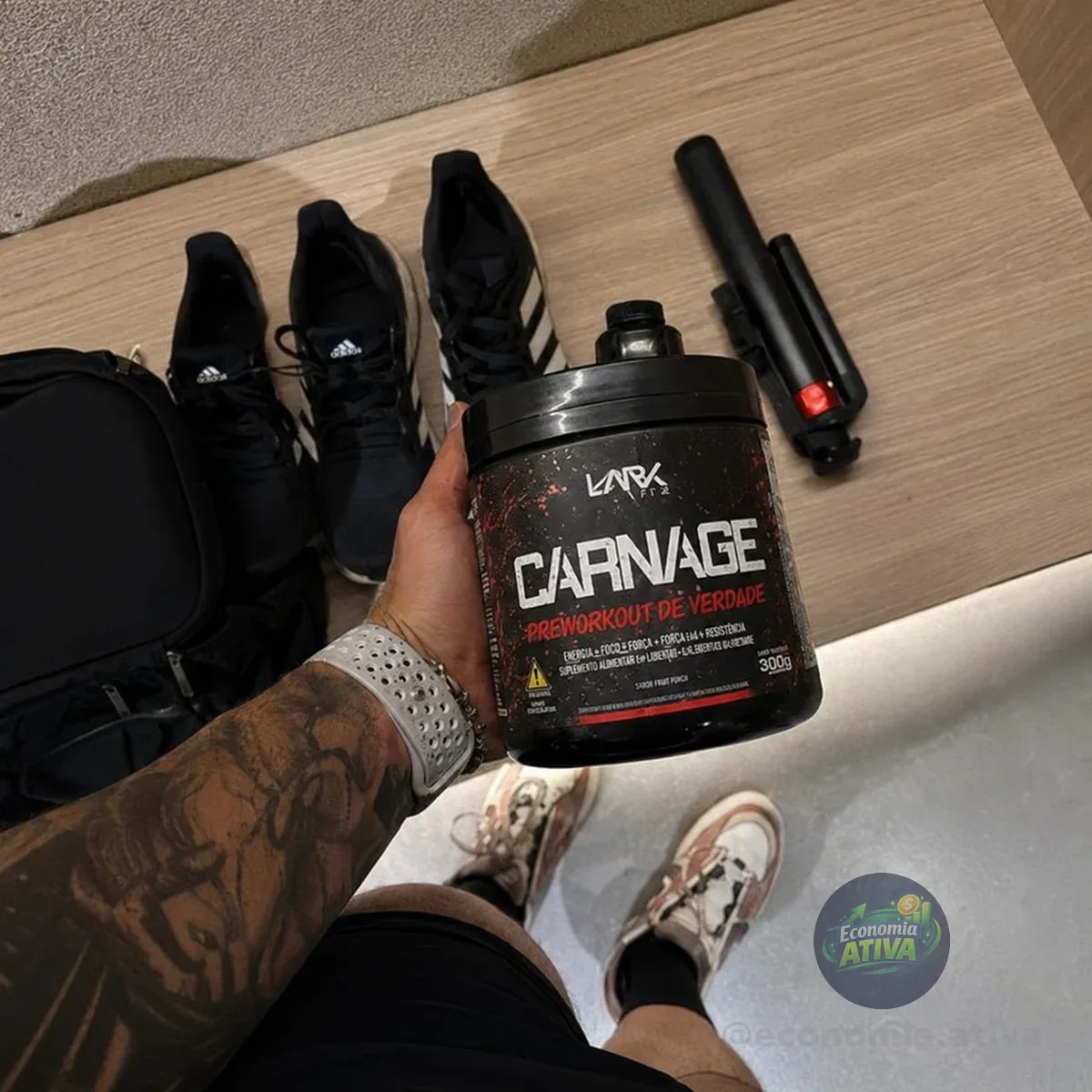 Pre Treino Carnage 450g Com Creatina Dark Lab