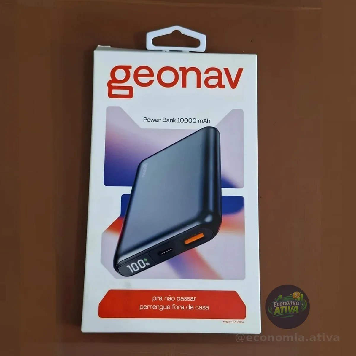 Geonav Power Bank Carregador Portátil Universal 10.000mAh