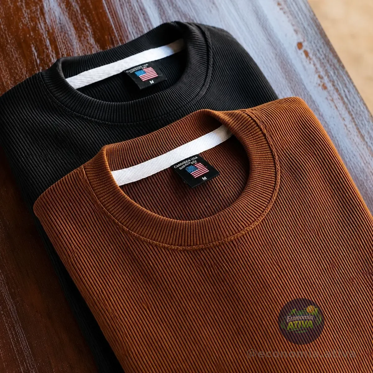 Kit 2 Camisetas Oversized Texturizado Premium