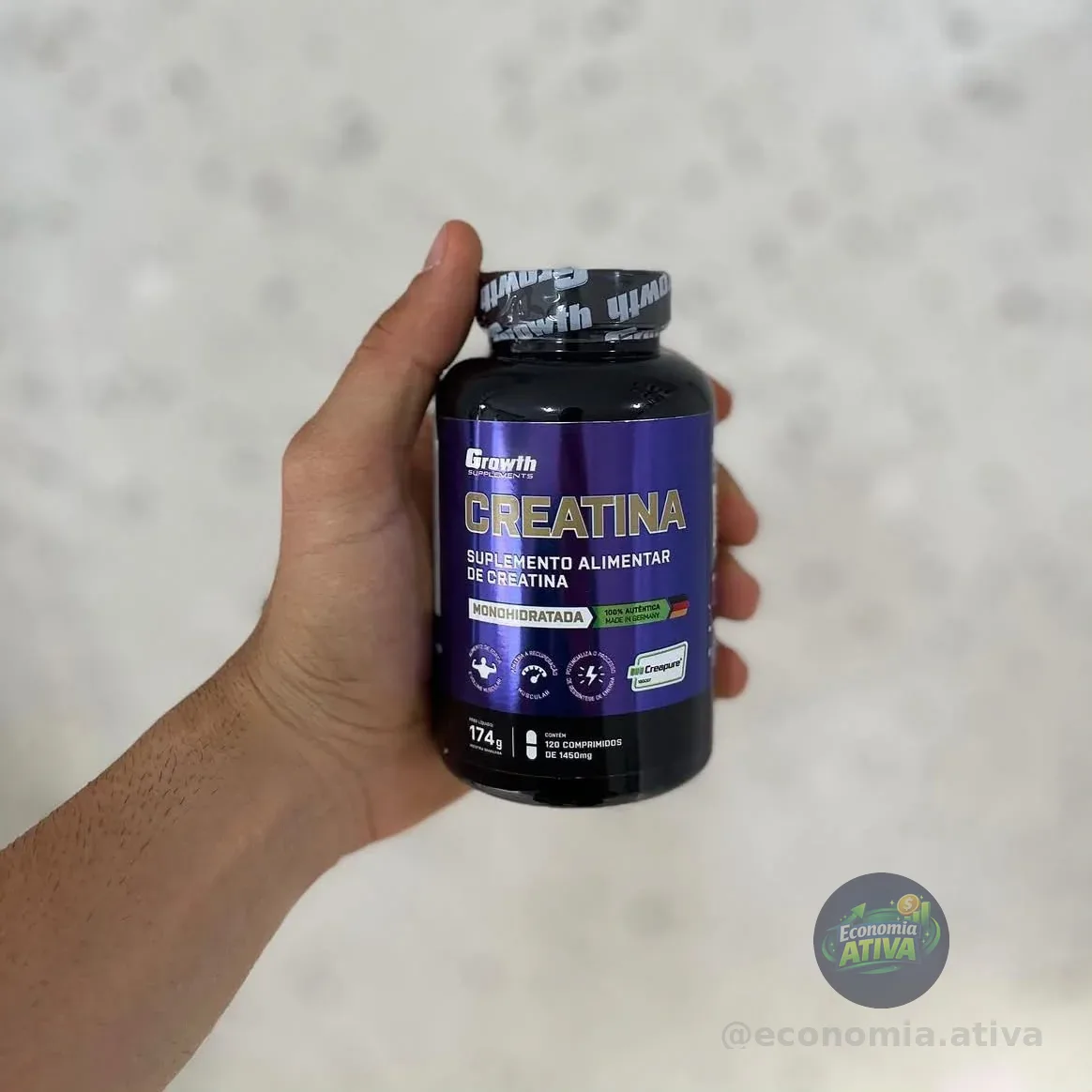 Creatina Creapure® 120 Comprimidos Growth Supplements