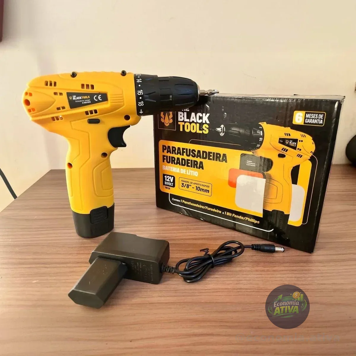 Parafusadeira Furadeira The Black Tools Tb12a