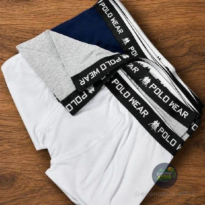 Kit 10 Cuecas Algodão Polo Wear