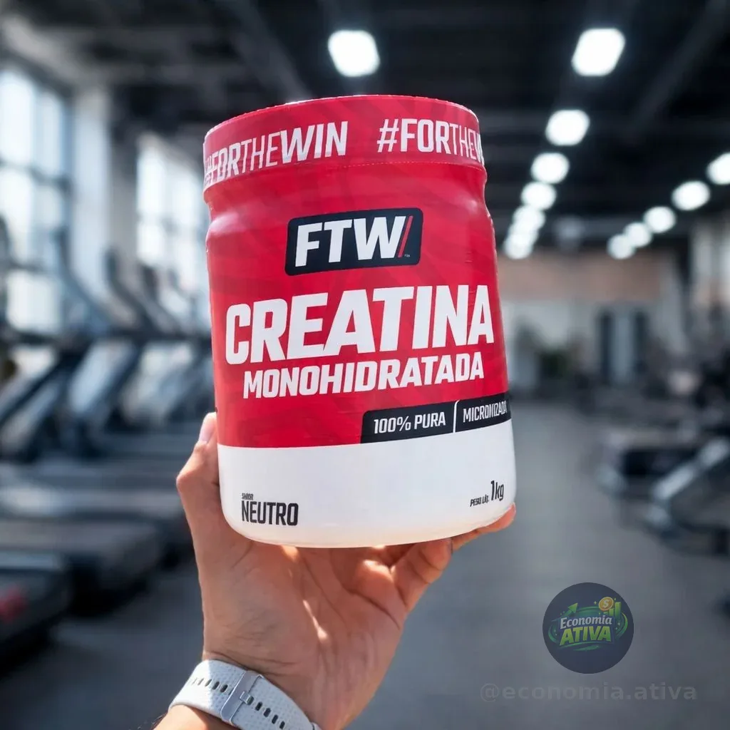 Creatina Monohidratada 100% Pura Pote 1kg - Ftw Neutro