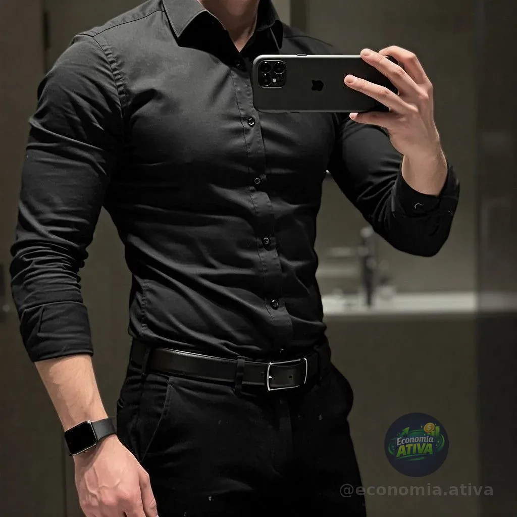 Camisa Social Masculina Slim Fit