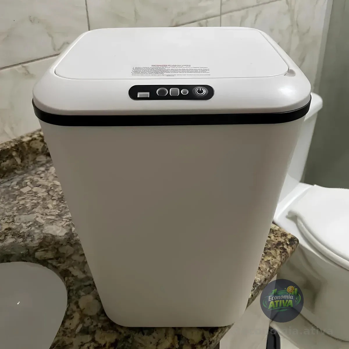 Lixeira Automática Sensor Inteligente Recarregável Usb