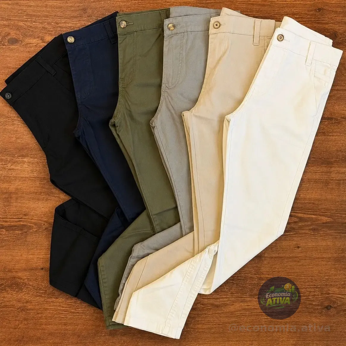 Calça Sarja Alfaiataria Social Sport