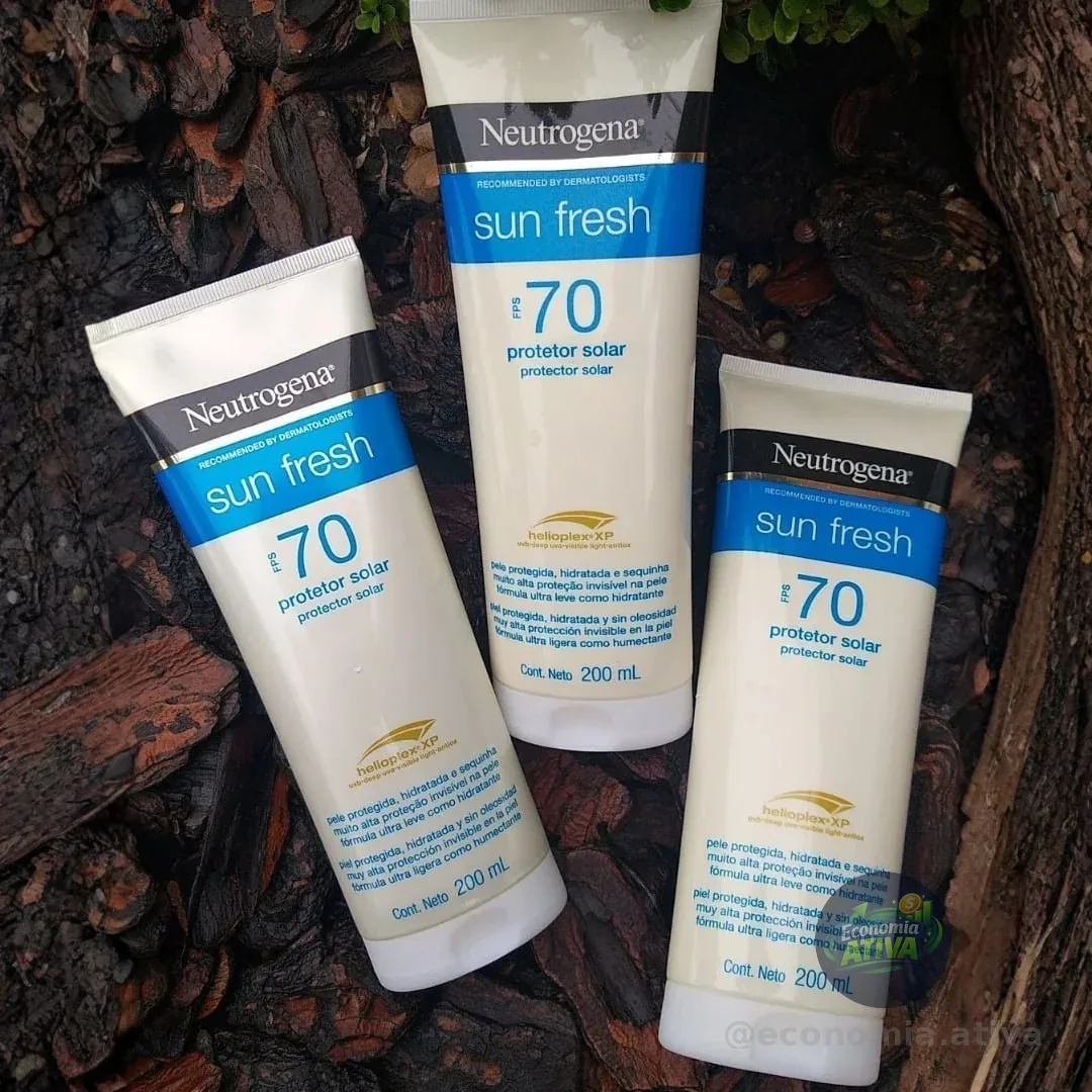 Neutrogena Sun Fresh Protetor Solar Corporal, FPS 70, 200ml
