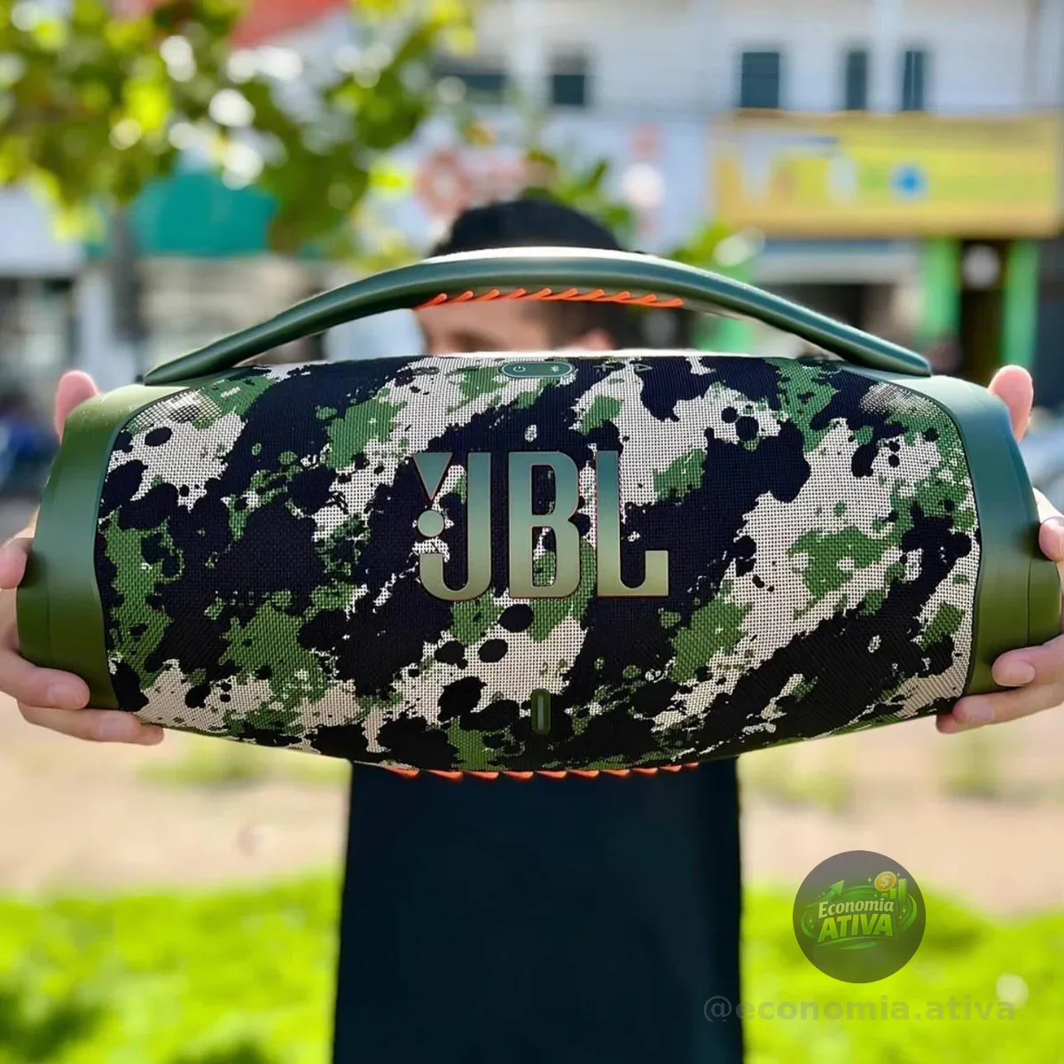 JBL Boombox 3, À Prova D'água - Camuflada