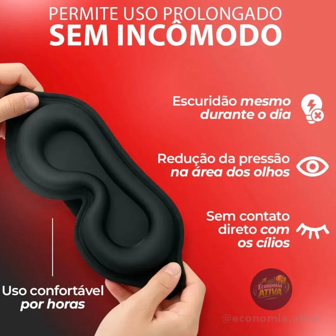 Máscara De Dormir Evasecret 3D